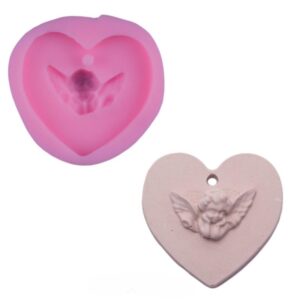Molde Silicone Heart + Angel