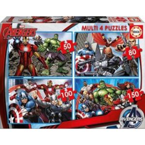 Marvel Avengers Multi 4 Puzzles