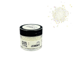 Jesmonite Glitter Chips 30GRS Branco Perola