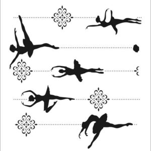 Stencil 20X30CM 030 Bailarinas