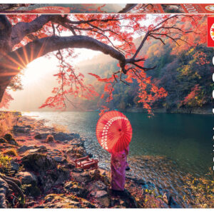 1000 Nascer do sol no rio katsura japão