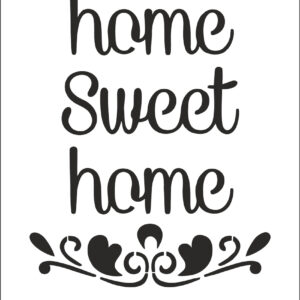 Stencil 20X30CM 194 Home sweet home