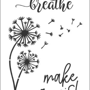 Stencil 20x30cm 242 Make a Wish