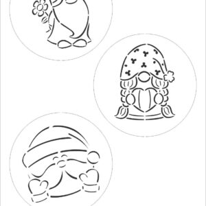 Stencil 20X30CM 330 Bolas de natal