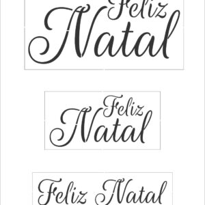 Stencil 20X30CM 338 Feliz natal