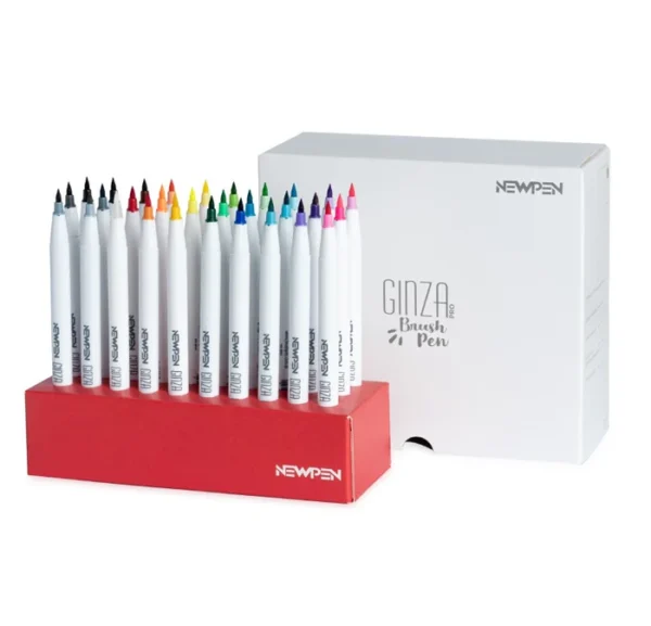 Marcador Ginza Pro Brush Pen em Display 30 Unid