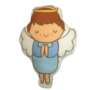 Anjo de pelúcia Menino Castanha