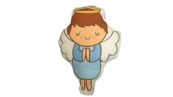 Anjo de pelúcia Menino Castanha