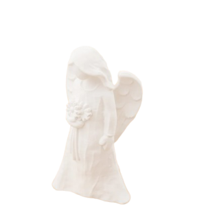 Anjo 3D com flores