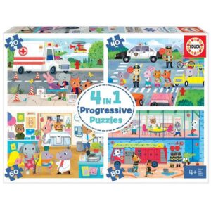 4 em 1 Progressive Puzzles